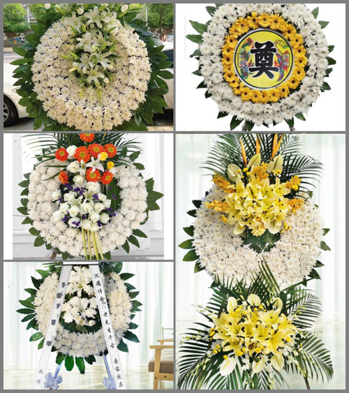 安徽六安市霍邱县石店镇水晶宫村花圈速递